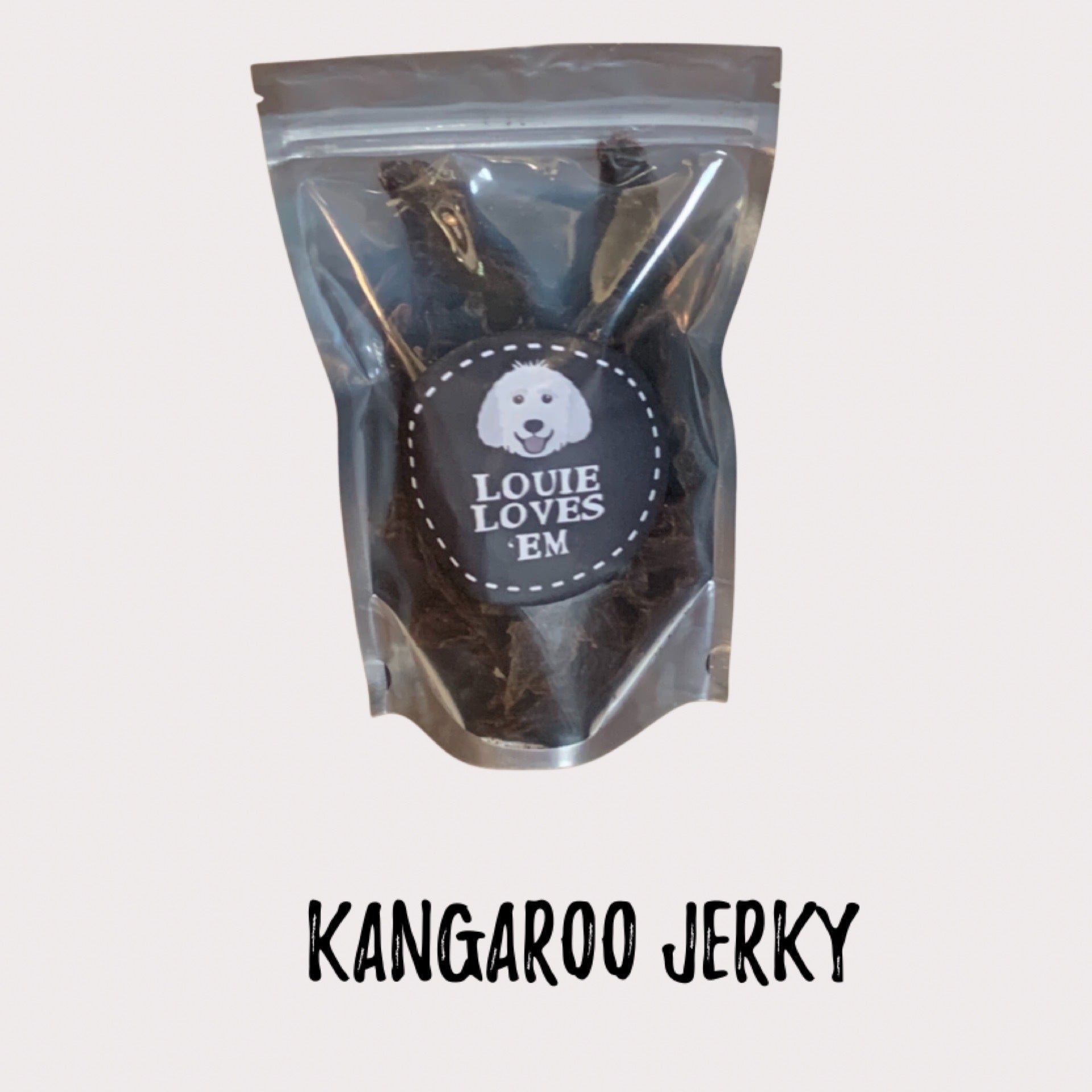 Kangaroo Jerky Louie Loves 'Em Homemade Dog Treats